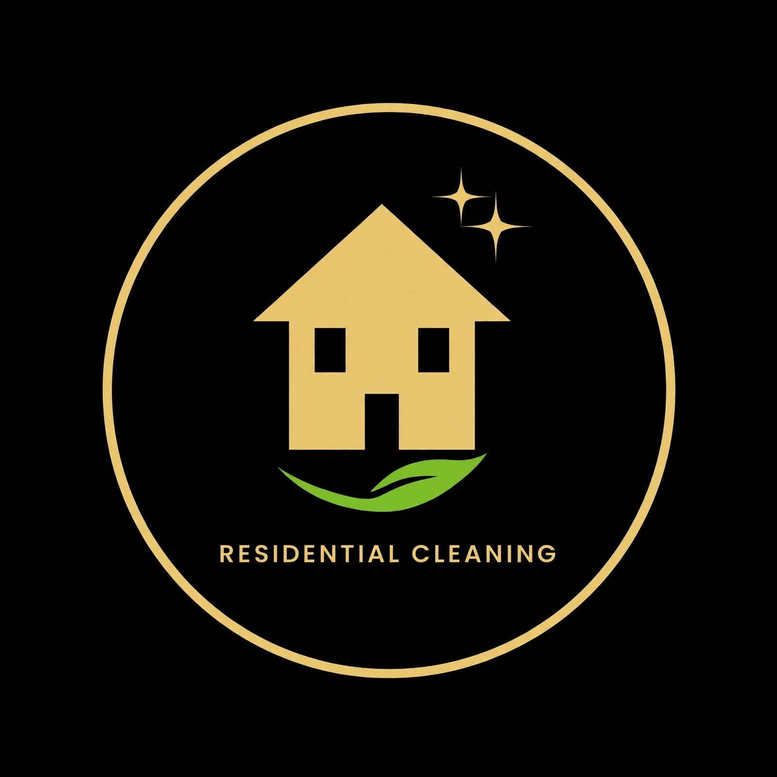 Residential cleaning badge
