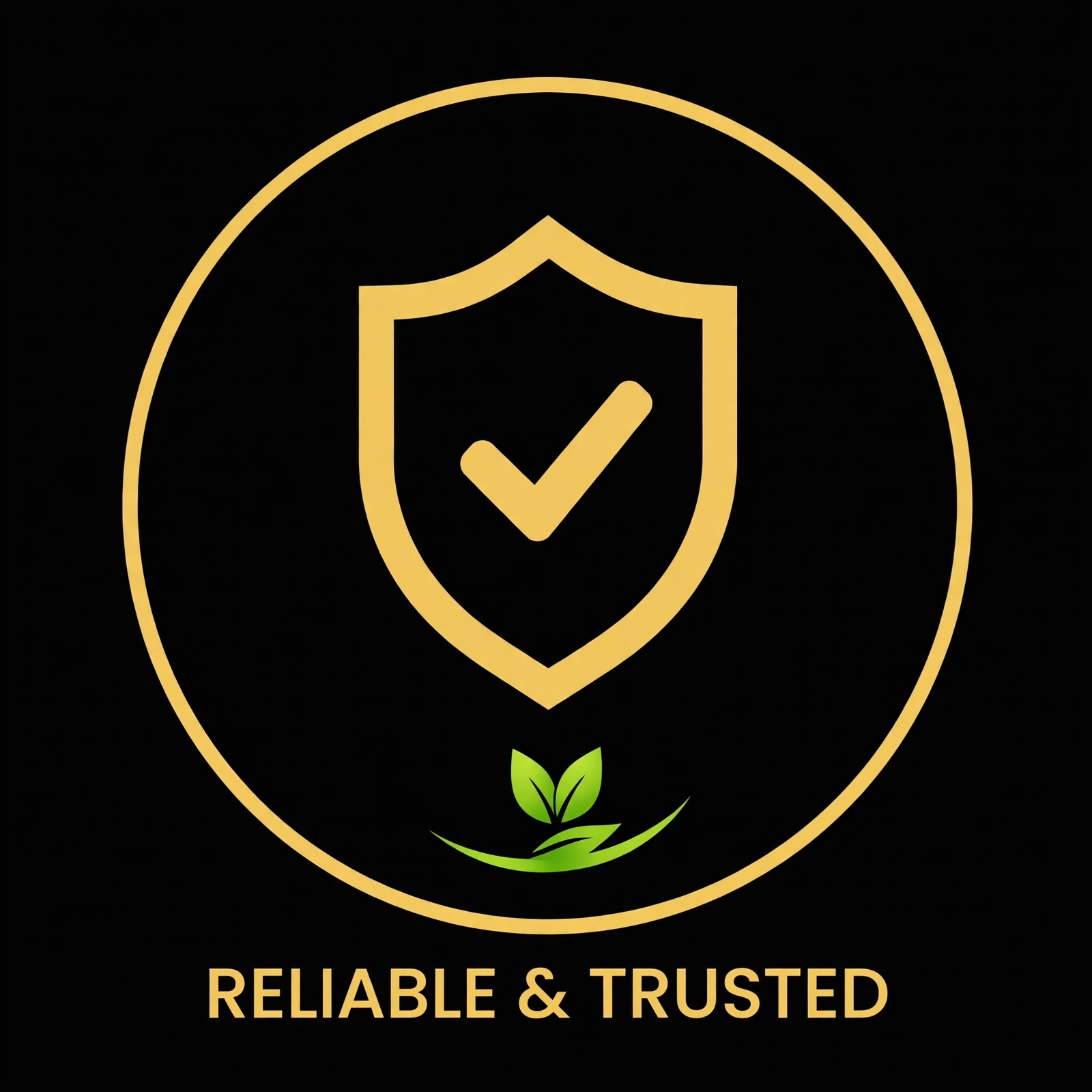 Reliable and trusted service badge